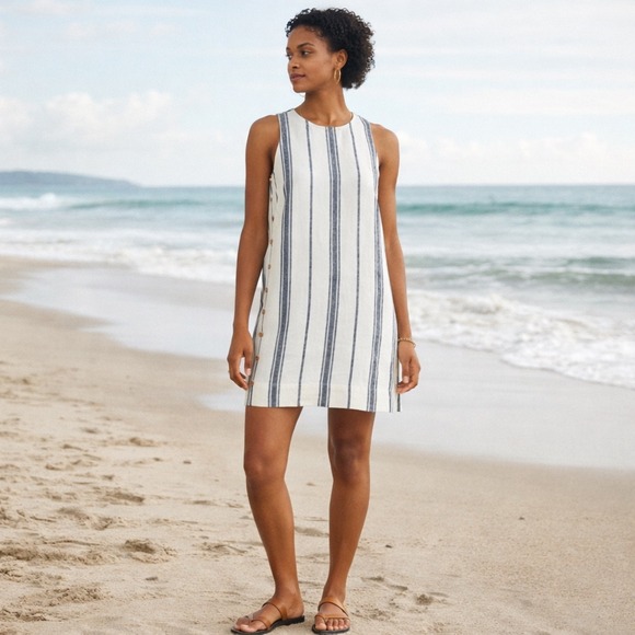 Faherty Dresses & Skirts - NWOT Faherty Carini Linen Shift Dress Size XS